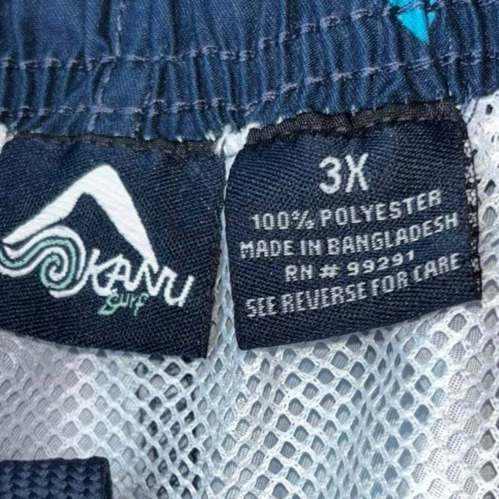 NWT Kanu Surf Men’s Swim Trunks, sz 3X - Picture 7 of 7